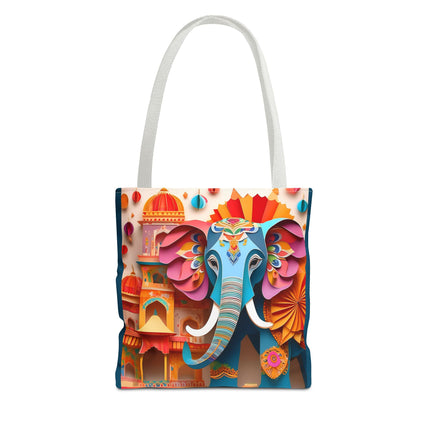 Elephant at an Autumn Festival Tote Bag (AOP)