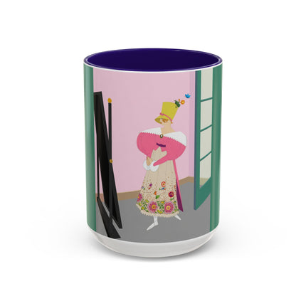 The Yellow Hat Colorful Mugs – 1920s Vogue Whimsy & Playful Elegance