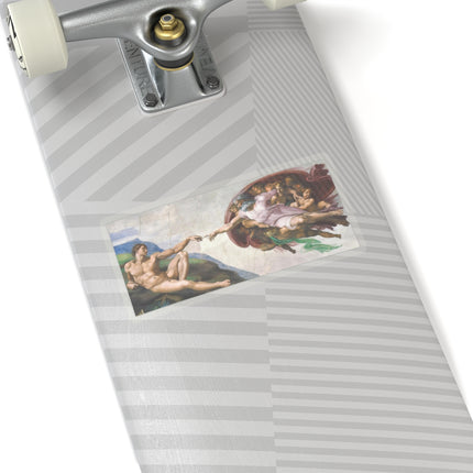 The Creation of Adam by Michelangelo Buonarroti Kiss-Cut Stickers (4 Stickers)