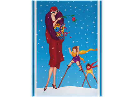 Snowfall & Couture Acrylic Art Block