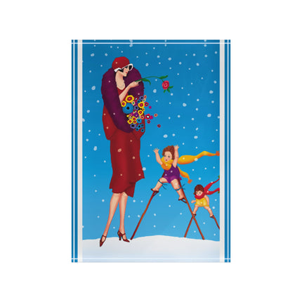 Snowfall & Couture Acrylic Art Block