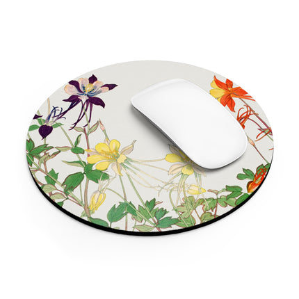 Aquilegia Flower by Tanigami Kônan Mouse Pad, Round and Rectangle