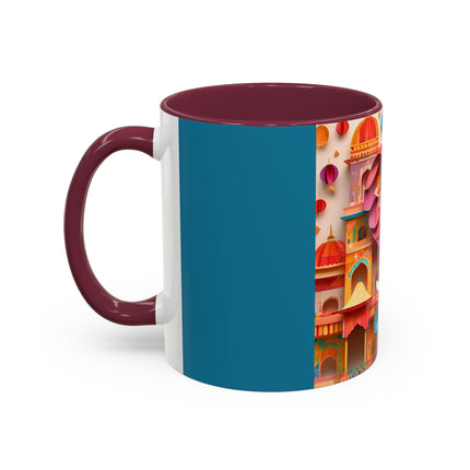 Elephant at an Autumn Festival Colorful Mugs (11oz, 15oz)