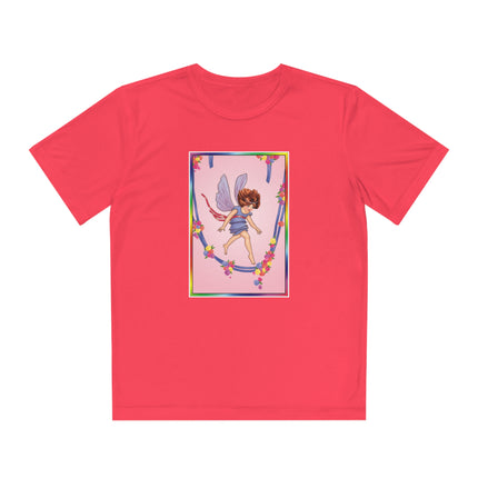 A Playful Fairy Jumps Rope Youth Competitor Tee – Magical Motion & Whimsical Joy