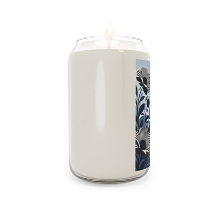 🖤🤍 The Lady Of The Monochrome Flower Garden Scented Soy Candle – Art Deco Fashion Elegance