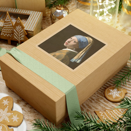 Girl with a Pearl Earring by Johannes Vermeer Kiss-Cut Stickers (4 Sizes)