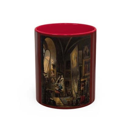 Raphael and his Muse in the Atelier by Vincenzo Abbati Colorful Mugs (11oz, 15oz)