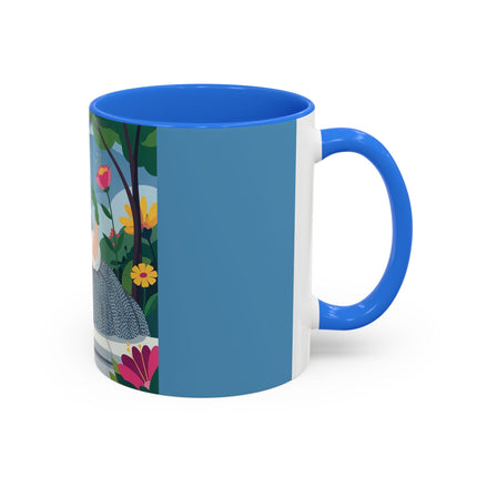 The Lady Of The Secret Garden Colorful Mugs – Art Deco Botanical Elegance