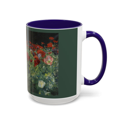 A Study of Poppies for Carnation, Lily, Lily, Rose by John Singer Sargent Colorful Mugs (11oz, 15oz)
