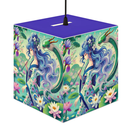 Fairy of the Koi Pond Light Cube Lamp