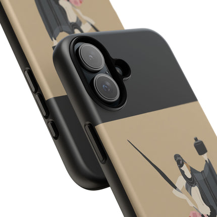 Dancer with Ink & Blossoms Phone Case – Elegant Grace & Artistic Poise