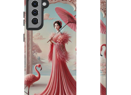 Petals, Porcelain, and Flamingos Phone Cases
