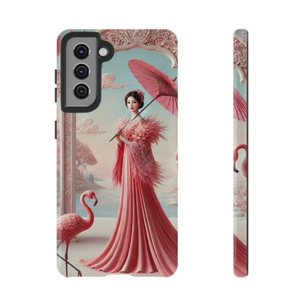 Petals, Porcelain, and Flamingos Phone Cases