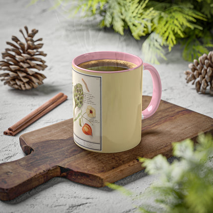 Artichoke, Broad Beans, and Lantern Plant by Anselmus Boëtius de Boodt Colorful Mugs, 11oz