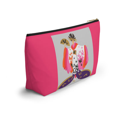 Butterfly Kimono Cosmetic Bag – Elegant Japanese Fantasy & Whimsical Grace