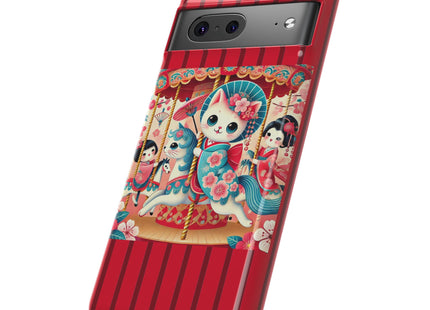 Geisha Kitten's Enchanted Carousel Phone Cases