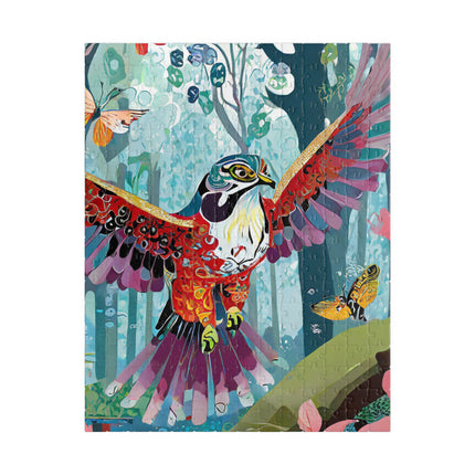 A Colorful Raptor Puzzle (110, 252, 520, 1014-piece)