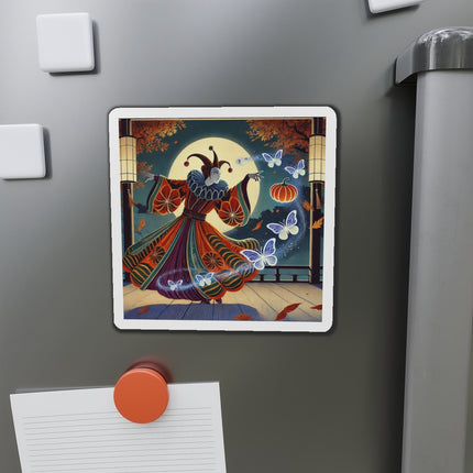 Court Magician with Ghost Butterflies Die-Cut Magnets (5 Sizes)