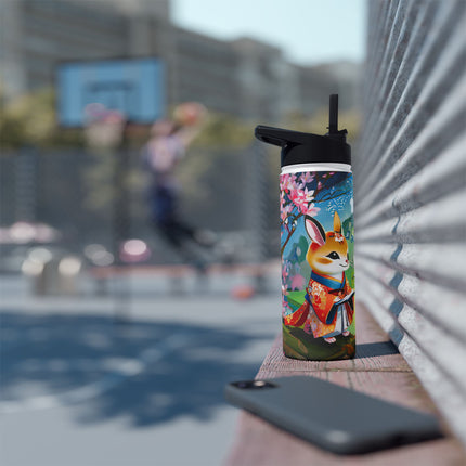 Fairy Animals Writing Wishes Stainless Steel Water Bottle
