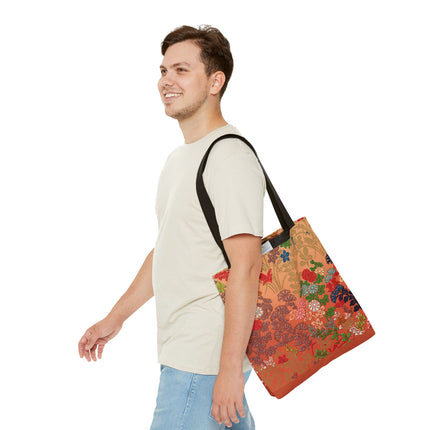 Japanese Flower Pattern by G.A. Audsley Tote Bag (AOP)