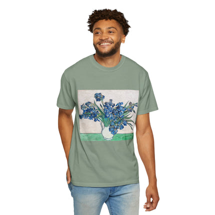 Irises by Vincent Van Gogh Unisex Garment-Dyed T-shirt