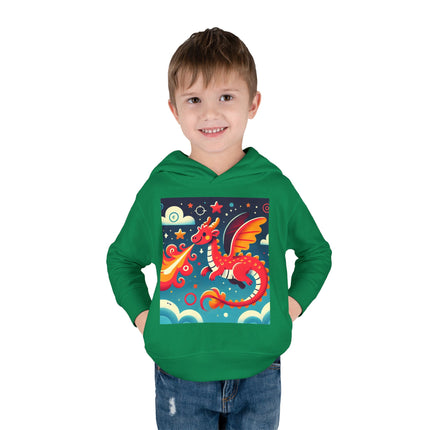 Starry Sky Dragon Toddler Pullover Fleece Hoodie