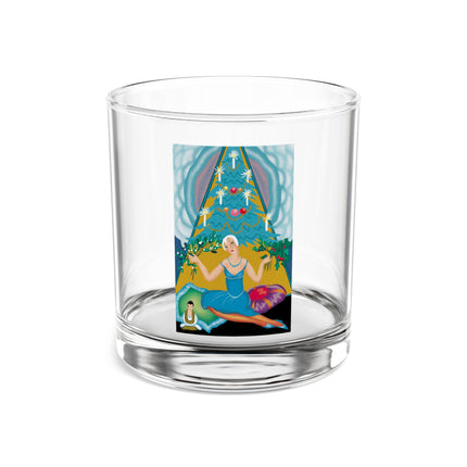 Art Deco Christmas Elegance Rocks Glass, 10oz