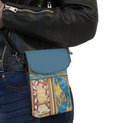 Eagle and Oak, Macaws and Corn by Maurice Pillard Verneuil Small Cell Phone Wallet