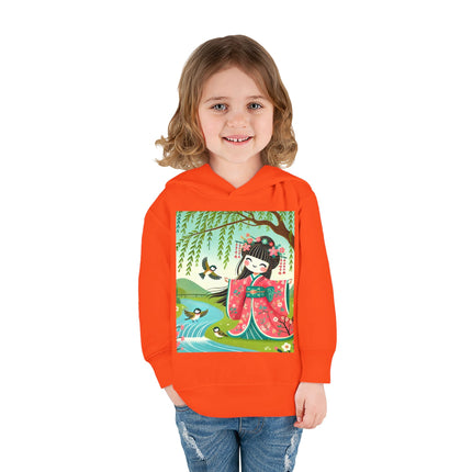 Sparrow Dance Geisha Fairy Toddler Pullover Fleece Hoodie