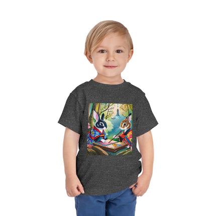 Fairy Animals Writing Wishes Toddler Short Sleeve Tee