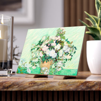 Roses by Vincent Van Gogh Ceramic Tile