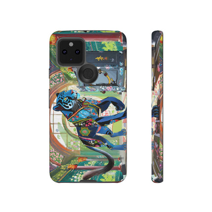 Cyber Panther's Hunt Phone Cases