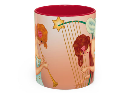 Heavenly Angel Duet Colorful Mugs (11oz, 15oz)
