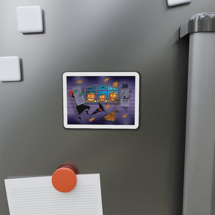Whimsical Halloween Mischief Die-Cut Magnets (5 Sizes)