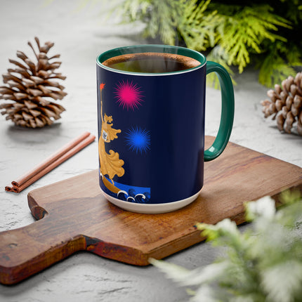 Liberty's Triumph Colorful Mugs – Art Deco Glory & Triumphant Spirit