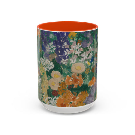 Flowers on the Mountain by August Babberger Colorful Mugs (11oz, 15oz)