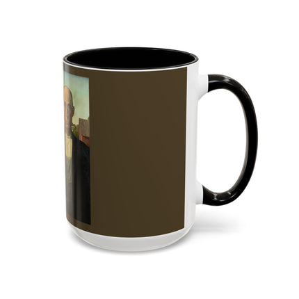American Gothic by Grant Wood Colorful Mugs (11oz, 15oz)