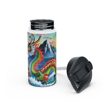 Chinese Dragon Stainless Steel Water Bottle
