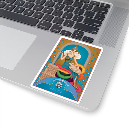 April & Diamond (from the Gem Series) by Sofia Chiostri Kiss-Cut Stickers (4 Sizes)
