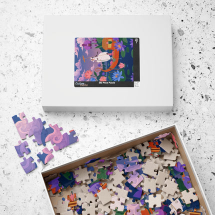 🪷🛶 The Lady Of The Lotus Lake Puzzle – Art Deco Garden Voyage