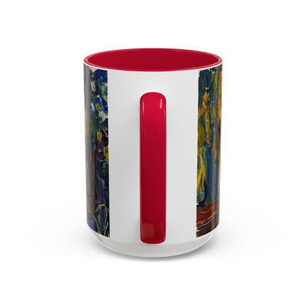 In the Park of St. Cloud by Wassily Kandinsky Colorful Mugs (11oz, 15oz)