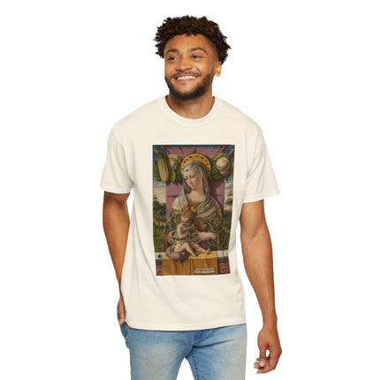 Madonna and Child by Carlo Crivelli Unisex Garment-Dyed T-shirt