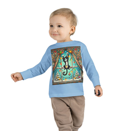 Mischief in Tinselland Toddler Long Sleeve Tee