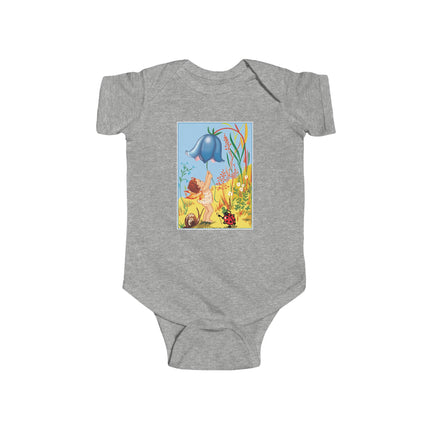 Whimsical Encounters: A Fairy’s Delight Baby Bodysuit – Garden Magic & Playful Charm