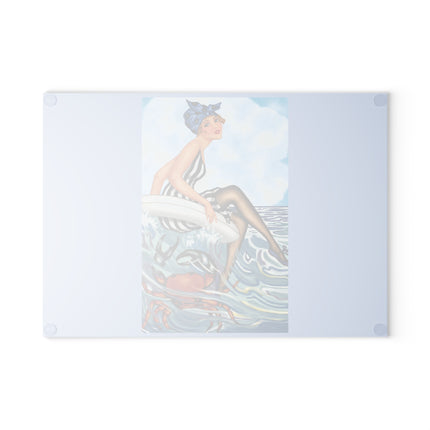 Playful Waves and Fashion Follies Glass Cutting Board