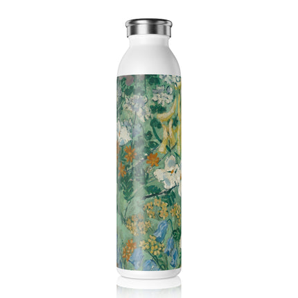 Flowers by August Babberger Slim Water Bottle