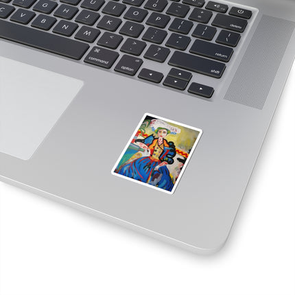 A Mulher by Amadeo de Souza-Carosa Kiss-Cut Stickers (4 Sizes)