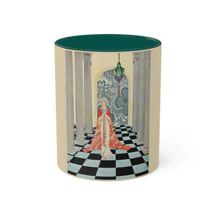 Cadmus Beheld a Female Figure by Virginia Frances Sterrett Colorful Mugs, 11oz