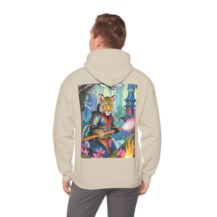 Cyberpunk Leopard – Heavy Blend™ Hooded Sweatshirt