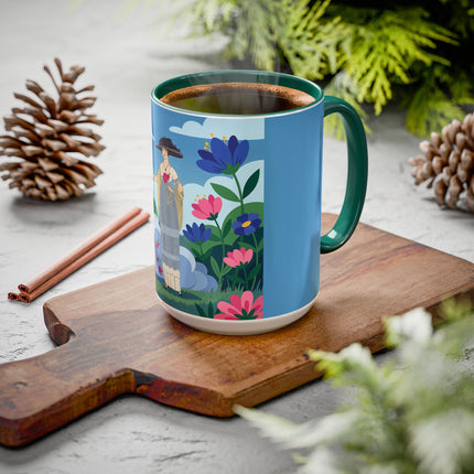 Garden Of New Beginnings Colorful Mugs – Art Deco Floral Elegance